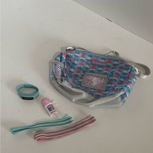 American Girl Pink and Blue Kids Bag Set
